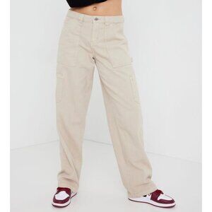Garage Wide Leg Baggy Carperter Pants High Rise Jeans in Tan Grunge Punk Skater